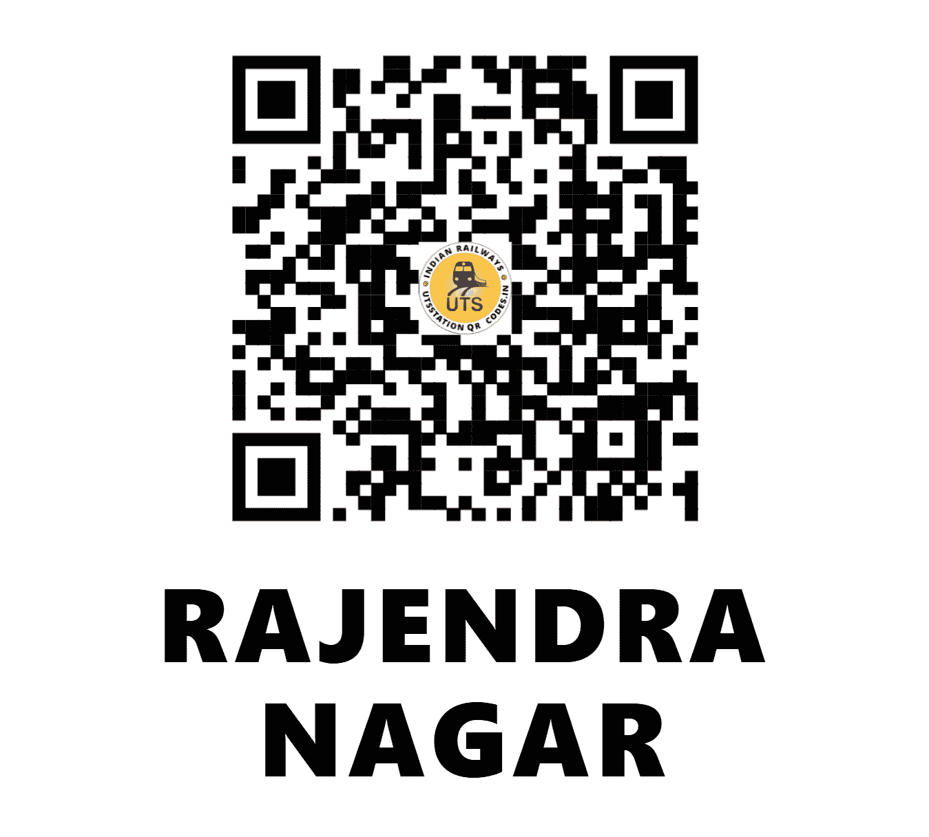 UTS QR Code for RAJENDRA NAGAR - RJQ - WR (MADHYA PRADESH)